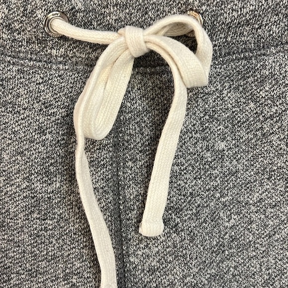 Gap Relaxed Marled Joggers Charcoal Gray  Sweatpants Drawstring Zip Pockets XL - Picture 5 of 13